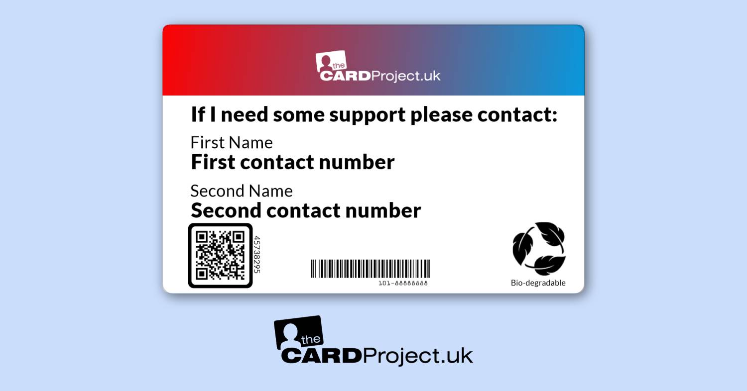 Nonverbal Autism Awareness Medical ID Alert Card  (REAR)